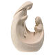 Modern Our Lady of Lourdes with Bernadette, natural maple wood statue, Val Gardena s1