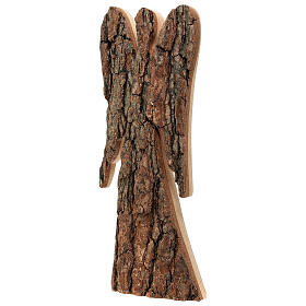 Angel silhouette, Val Gardena pinewood with bark, 38 cm