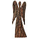 Angel silhouette, Val Gardena pinewood with bark, 38 cm s1