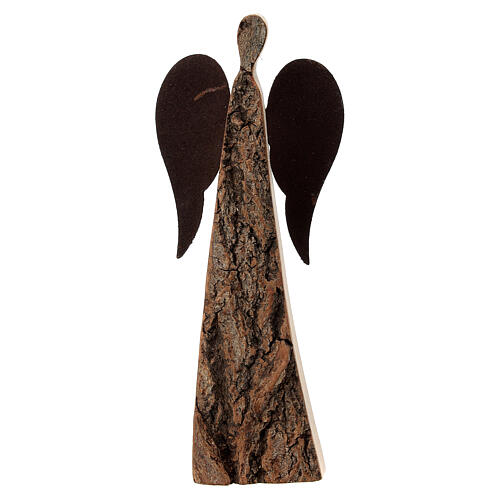 Angel in pine bark Val Gardena 12 cm 1