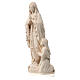 Our Lady of Lourdes with Bernadette statue in Val Gardena natural maple wood s3