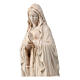 Our Lady of Lourdes with Bernadette statue in Val Gardena natural maple wood s4