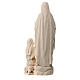 Our Lady of Lourdes with Bernadette statue in Val Gardena natural maple wood s6