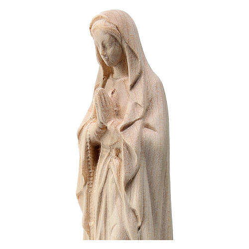 Our Lady of Lourdes statue, Val Gardena natural maple wood 2