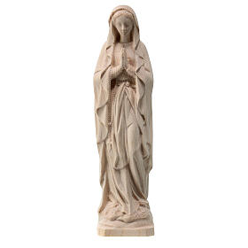 Estatua Virgen de Lourdes madera arce Val Gardena