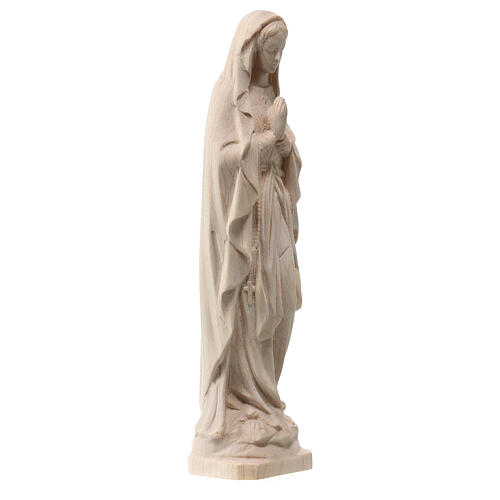 Estatua Virgen de Lourdes madera arce Val Gardena 3