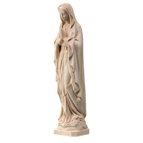 Estatua Virgen de Lourdes madera arce Val Gardena 4