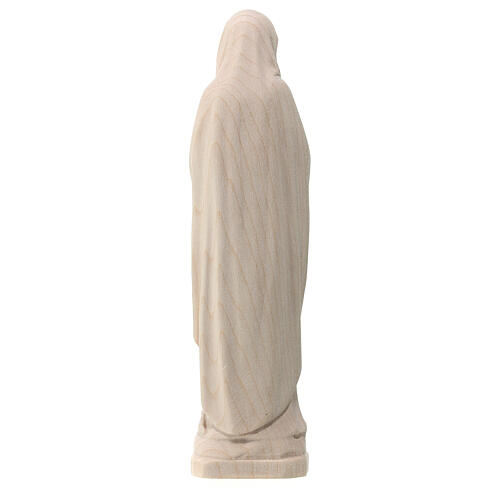Statue of Lady of Lourdes in Valgardena maple wood 5