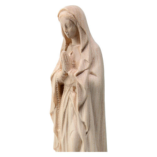 Statue Lady of Lourdes maple Valgardena wood 2