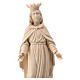 Miraculous Virgin with crown, natural linden wood, Val Gardena s2