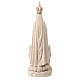 Our Lady of Fatima statue with kneeling shepherds natural Val Gardena linden wood s6