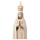 Our Lady of Fatima with crown, natural linden wood, Val Gardena s2