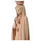 Madonna Fatima con corona legno tiglio Val Gardena s2