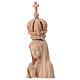 Madonna Fatima con corona legno tiglio Val Gardena s6