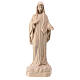 Our Lady of Medjugorje statue in natural Val Gardena linden wood s1