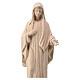 Our Lady of Medjugorje statue in natural Val Gardena linden wood s2
