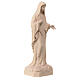 Our Lady of Medjugorje statue in natural Val Gardena linden wood s4