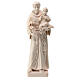 St Anthony statue in natural Val Gardena linden wood s1