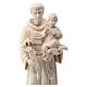 St Anthony statue in natural Val Gardena linden wood s2