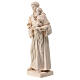 St Anthony statue in natural Val Gardena linden wood s3