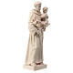 St Anthony statue in natural Val Gardena linden wood s4