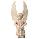 St Micheal statue in natural Val Gadena linden wood s2