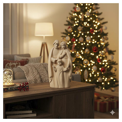 Holy Family, Val Gardena, natural linden wood, 18 in 2