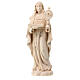 St Clare statue in natural Val Gardena linden wood s1