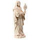 St Clare statue in natural Val Gardena linden wood s3