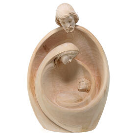 Heilige Familie modern Grödnertal Lindenholz natur, 36 cm