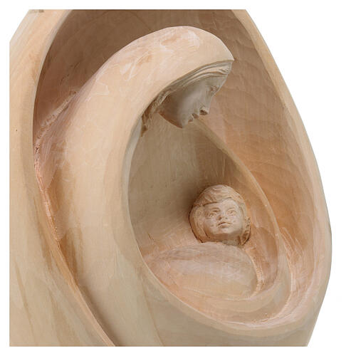 Stylised Holy Family, Val Gardena, natural linden wood, 14 in 6