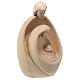 Sacra Famiglia moderna Val Gardena tiglio naturale 36 cm s5