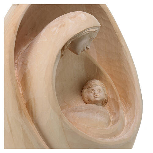 Holy Family statue modern natural Val Gardena linden wood 36 cm 6