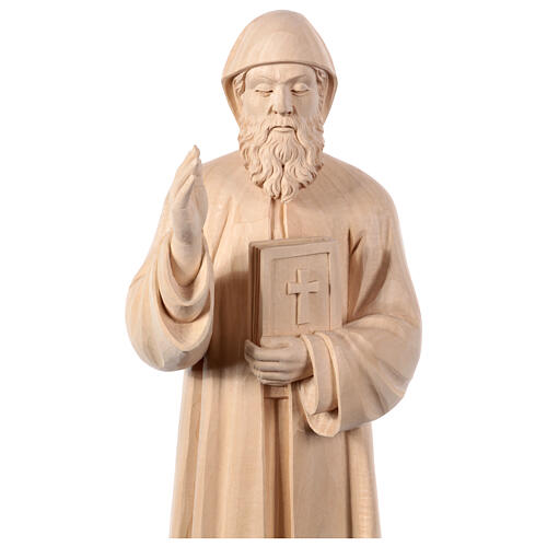 St Charbel statue natural Val Gardena linden wood 4