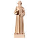 St Charbel statue natural Val Gardena linden wood s1