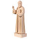 St Charbel statue natural Val Gardena linden wood s3