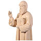 St Charbel statue natural Val Gardena linden wood s5