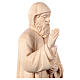 St Charbel statue natural Val Gardena linden wood s7