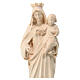 Our Lady of Mount Carmel statue in Val Gardena linden wood s2