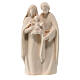 Holy Family statue modern in natural Valgardena linden 36 cm s1