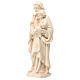 St Joseph and Child Jesus statue in natural linden wood s4