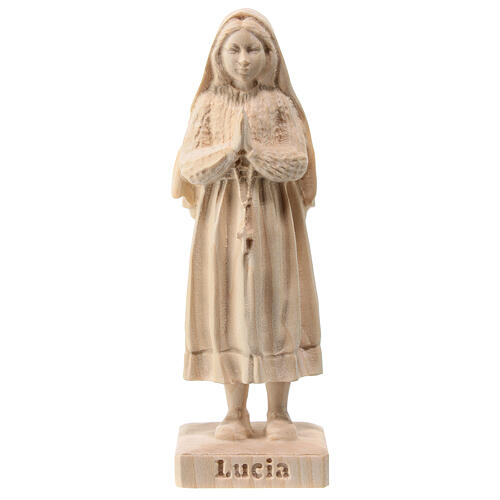 Shepherdess Lucia statue in natural Val Gardena linden 1