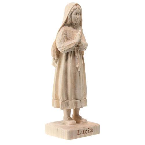 Shepherdess Lucia statue in natural Val Gardena linden 3