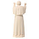 Pope John Paul II statue in natural Val Gardena linden wood s4