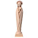 Stylised statue of Our Lady of Fatima, natural wood, Val Gardena s1