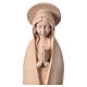 Stylised statue of Our Lady of Fatima, natural wood, Val Gardena s2