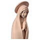 Nossa Senhora de Fátima estilizada madeira natural Val Gardena s6