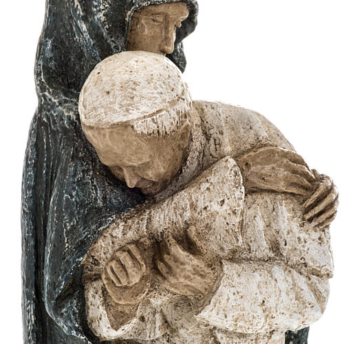 Virgin Mary and John Paul II statue 27 cm, Bethlehem Nuns 3
