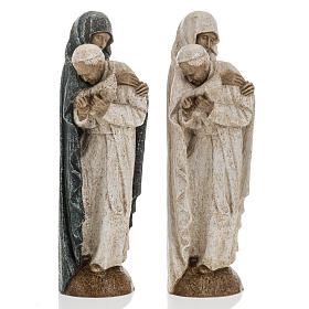Vierge Marie avec Jean Paul II 27 cm Bethléem