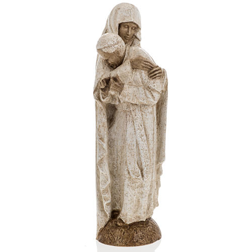 Vierge Marie avec Jean Paul II 27 cm Bethléem 7